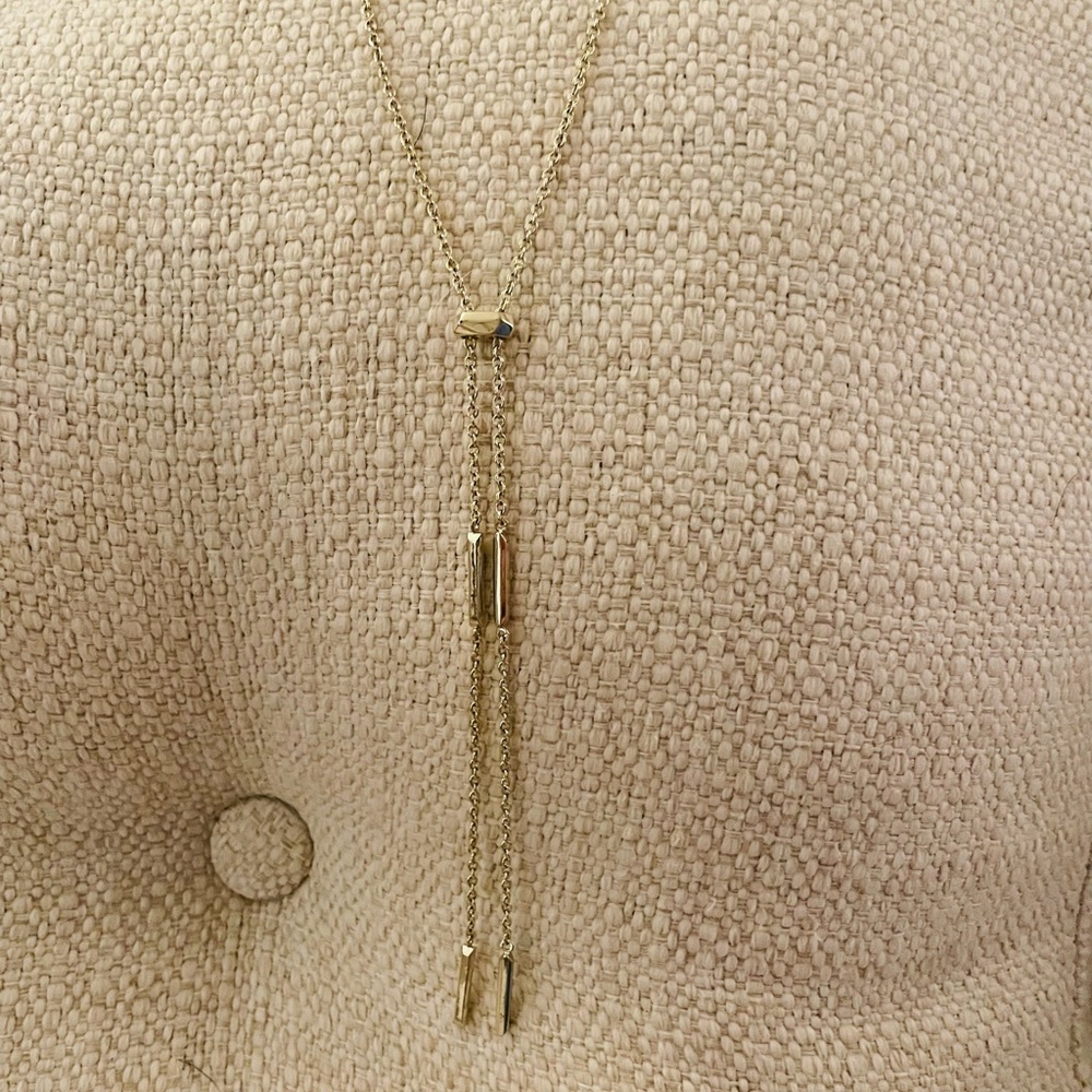 Kendra Scott Gold Lariat Y Necklace